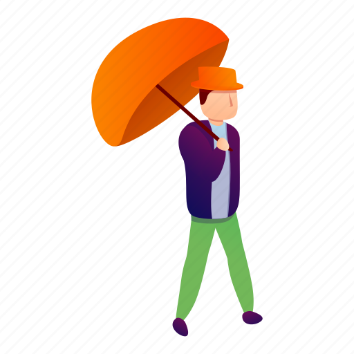 Elegant, fashion, man, orange, umbrella, woman icon - Download on Iconfinder