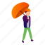 elegant, fashion, man, orange, umbrella, woman 
