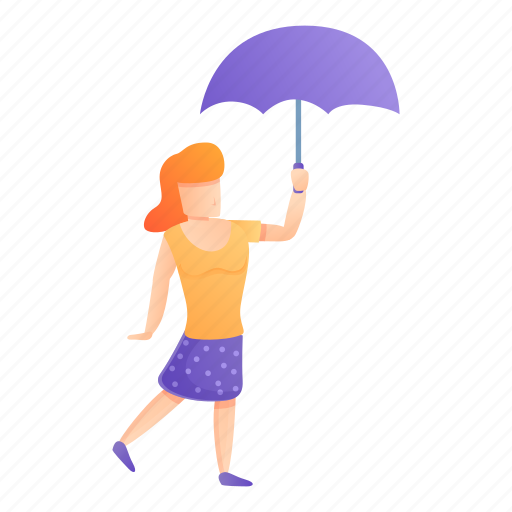 Fashion, hand, happy, purple, umbrella, woman icon - Download on Iconfinder