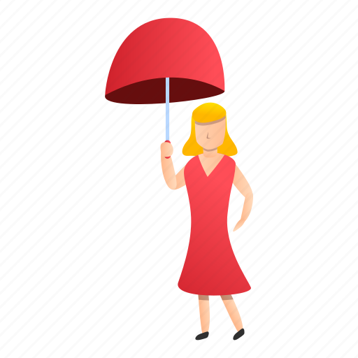 Fashion, red, umbrella, woman, blonde, party icon - Download on Iconfinder