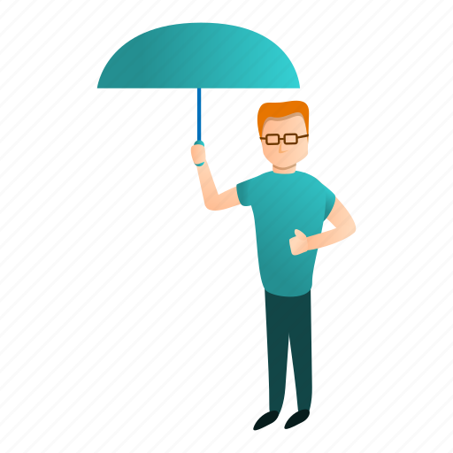 Blue, business, fashion, hand, man, umbrella icon - Download on Iconfinder