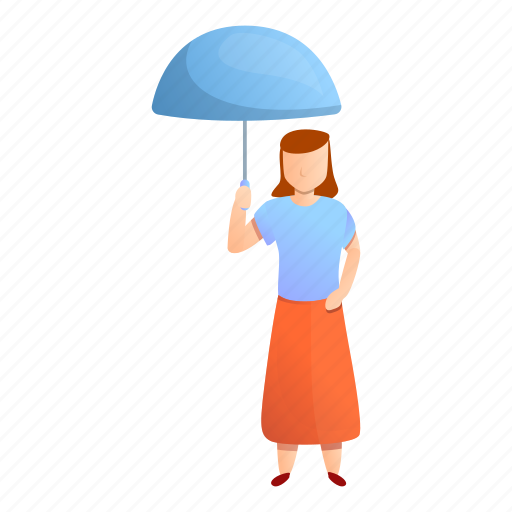 Blue, business, red, skirt, umbrella, woman icon - Download on Iconfinder