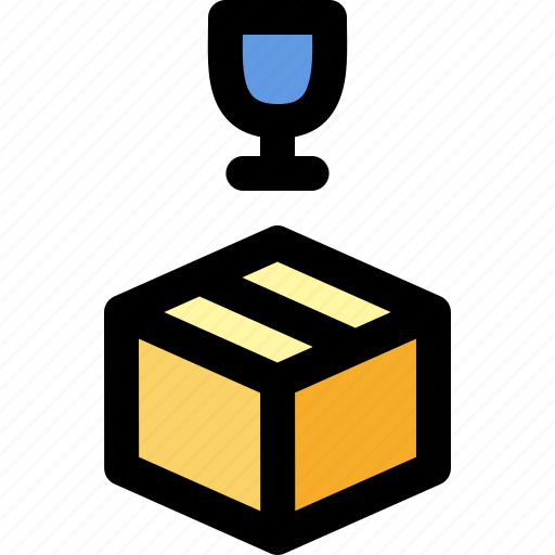 Box, delivery, fragile, glass, package, safety, shipping icon - Download on Iconfinder
