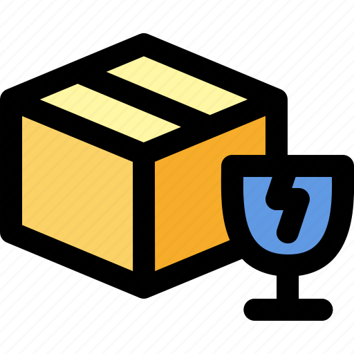Box, break, delivery, fragile, glass, package, shipping icon - Download on Iconfinder