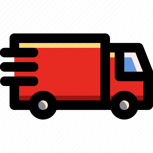 Car, delivery, fast, package, shipping, transport, truck icon - Download on Iconfinder