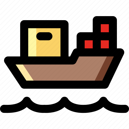 Cargo, delivery, logistics, package, ship, shipping, transportation icon - Download on Iconfinder