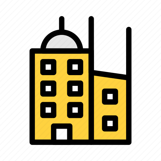 Building, apartment, construction, engineering, plaza icon - Download on Iconfinder