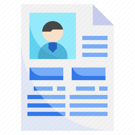 Resume, files, professions, jobs, curriculum, vitae icon - Download on Iconfinder
