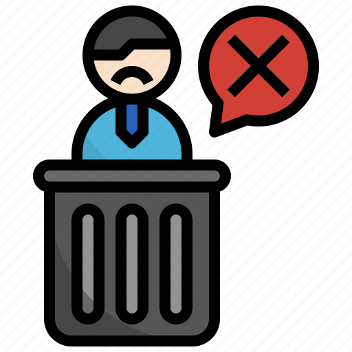 Thrown, away, job, loss, unemployment, jobless, unemployed icon - Download on Iconfinder