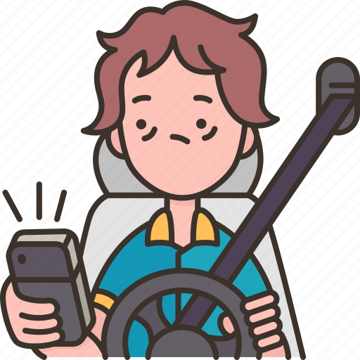 Driving, distracted, concentration, dangerous, focus icon - Download on Iconfinder