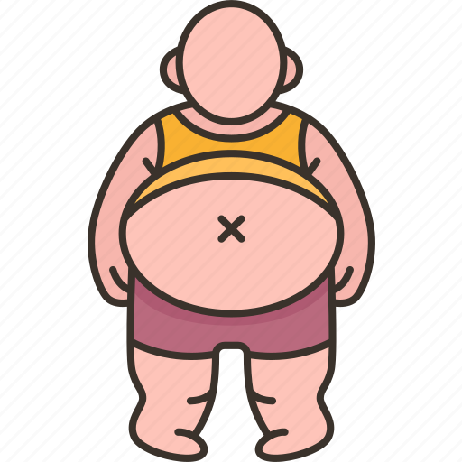 Obesity, disease, body, fat, unhealthy icon - Download on Iconfinder