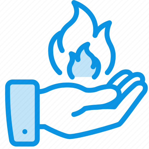 Fire, hand, magic icon - Download on Iconfinder