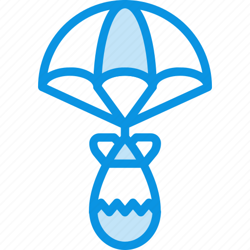 Atomic, bomb, parachute icon - Download on Iconfinder