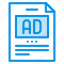 ad, article, post 