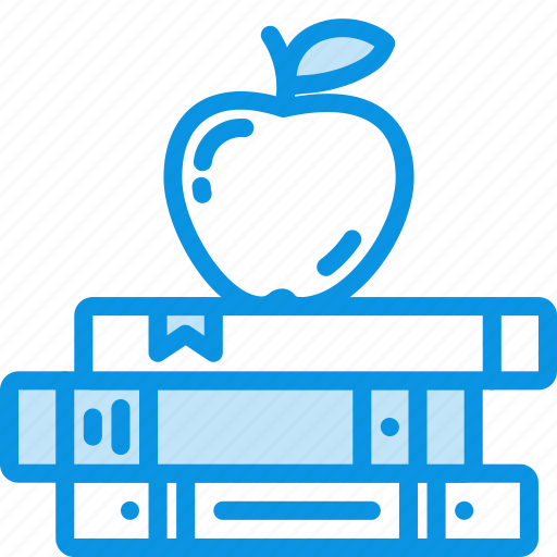 Apple, books, education icon - Download on Iconfinder