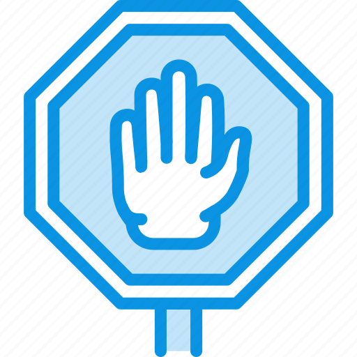 Hand, sign, stop icon - Download on Iconfinder on Iconfinder