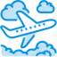 clouds, flight, plane 