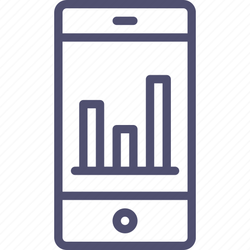 Smartphone, analytics, mobile, statistics icon - Download on Iconfinder
