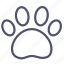 animal, dog, trace, footprint 