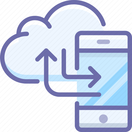 Backup, cloud, smartphone icon - Download on Iconfinder