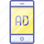 ad, advertise, mobile 