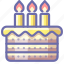 birthday, cake, candle 