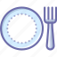 fork, plate, restaurant 