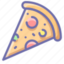 food, piece, pizza