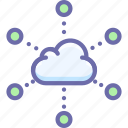 cloud, data, network