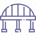 bridge, construction, transport