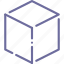 cube, design, edge, left 