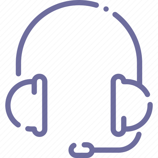 Headphones, headset, mic, support icon - Download on Iconfinder