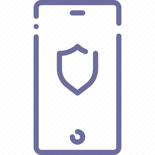 Mobile, phone, protection, shield icon - Download on Iconfinder