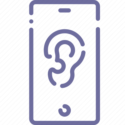 Ear, microphone, mobile, spy icon - Download on Iconfinder