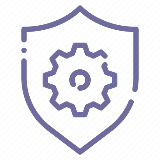 Gear, security, settings, shield icon - Download on Iconfinder