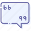 bubble, chat, message, quote 