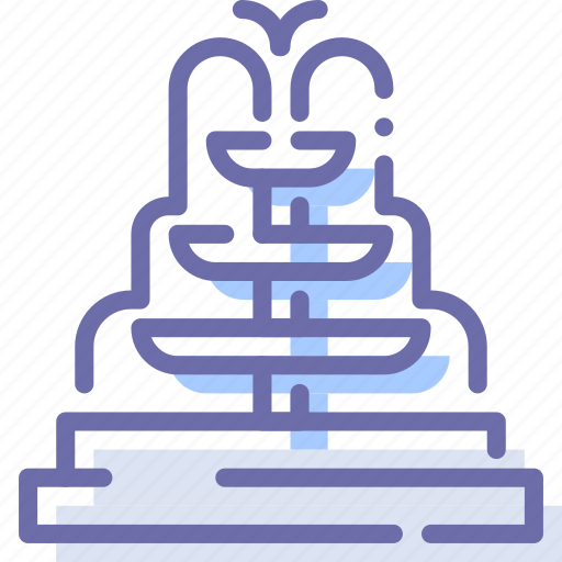 Fountain, park, recreation, water icon - Download on Iconfinder