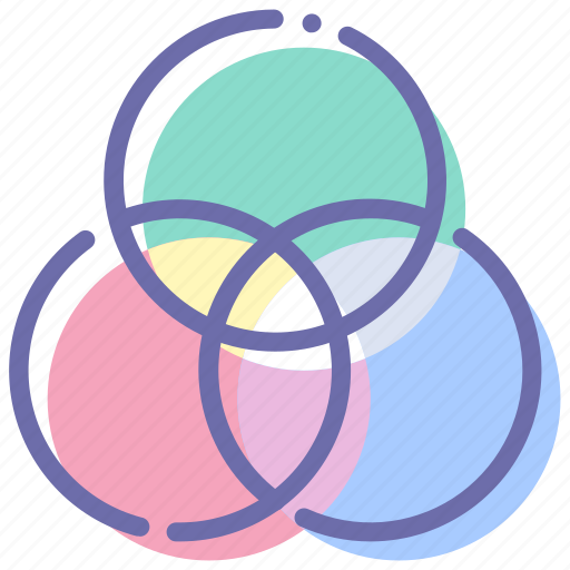 Circles, filter, graphic, intersection icon - Download on Iconfinder