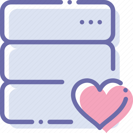 Data, database, love, server icon - Download on Iconfinder