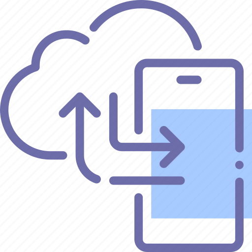 Cloud, data, mobile, sync icon - Download on Iconfinder