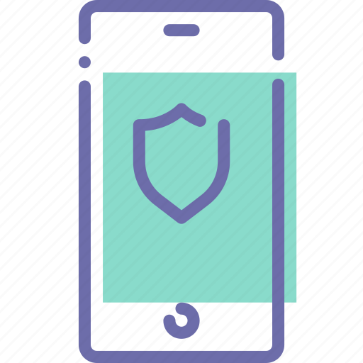 Mobile, phone, protection, shield icon - Download on Iconfinder