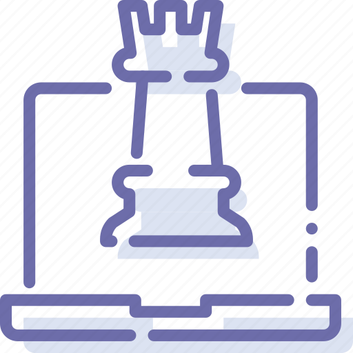 Chess, game, laptop, strategy icon - Download on Iconfinder