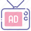 advertisement, advertising, banner, television 
