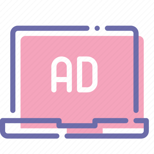 Advertisement, advertising, banner, laptop icon - Download on Iconfinder