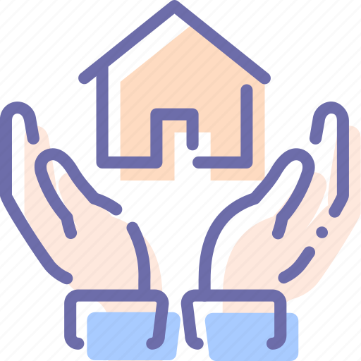 Hands, home, house, insurance icon - Download on Iconfinder