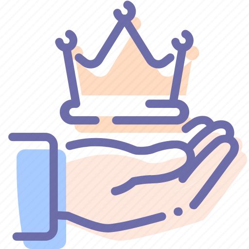 Crown, hand, leader, luxury icon - Download on Iconfinder
