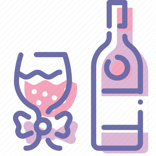 Bottle, glass, romantic, wine icon - Download on Iconfinder