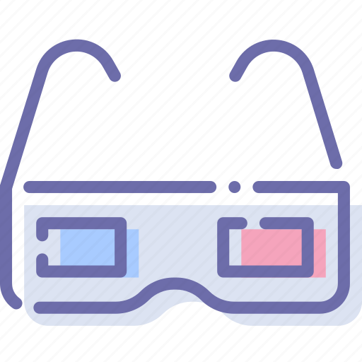 Cinema, glasses, stereo, theater icon - Download on Iconfinder