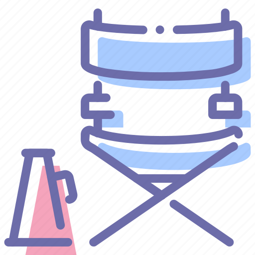 Chair, director, film, movie icon - Download on Iconfinder