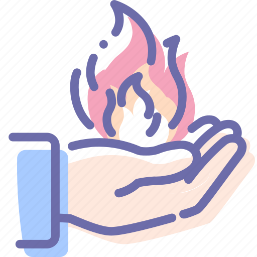 Fire, hand, magic, power icon - Download on Iconfinder